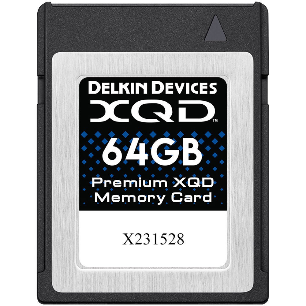 Карта памяти Delkin Devices Premium XQD 2933X 64GB, R/W 440/400 МБ/с