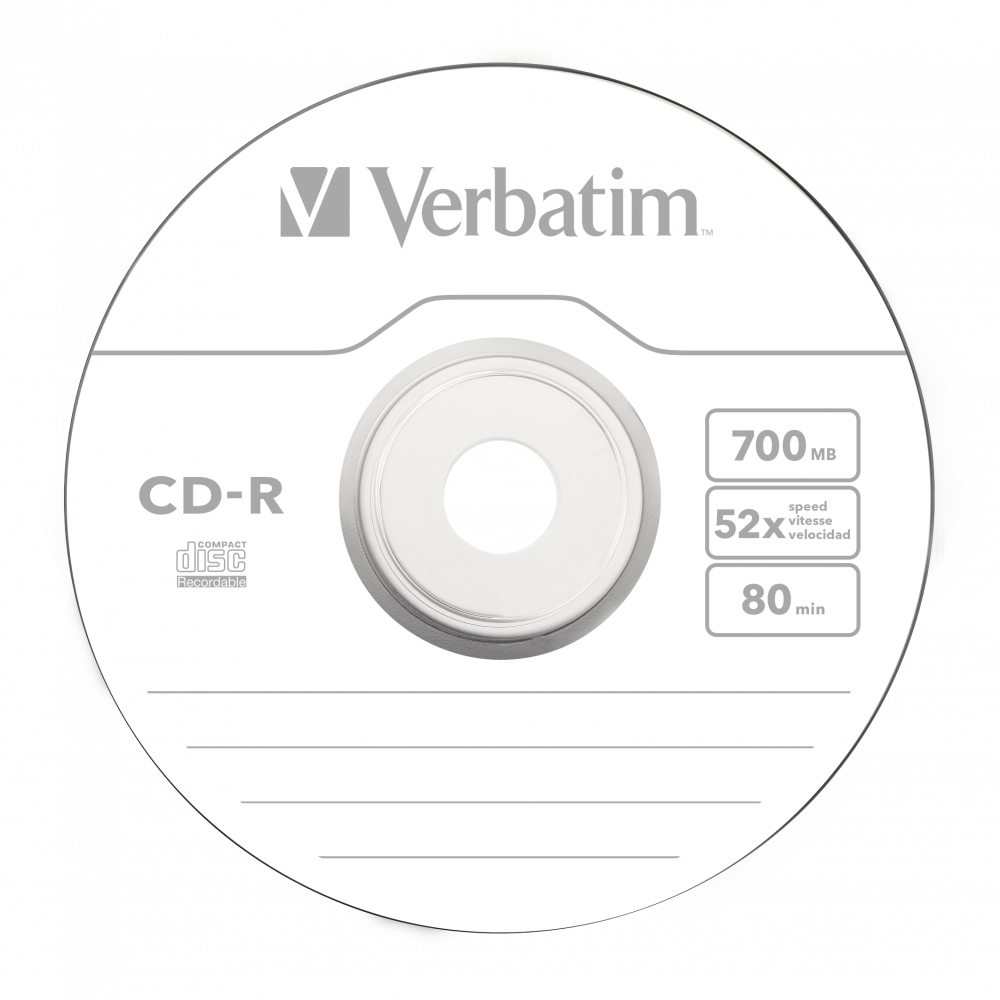 Оптический диск Verbatim CD-R 700MB 52X Extra Protection, Spindle, 25 шт