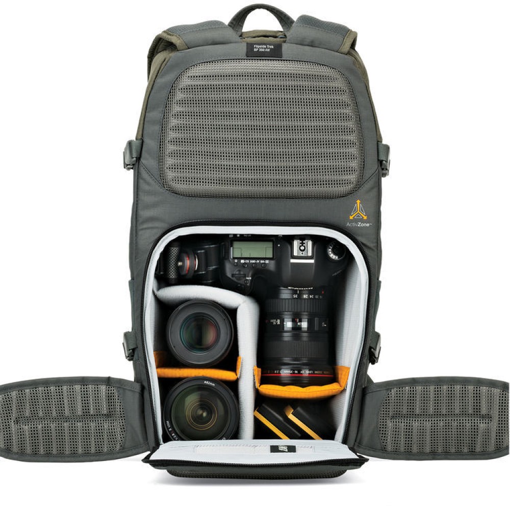 Рюкзак Lowepro Flipside Trek BP 350 AW серый/темно-зеленый