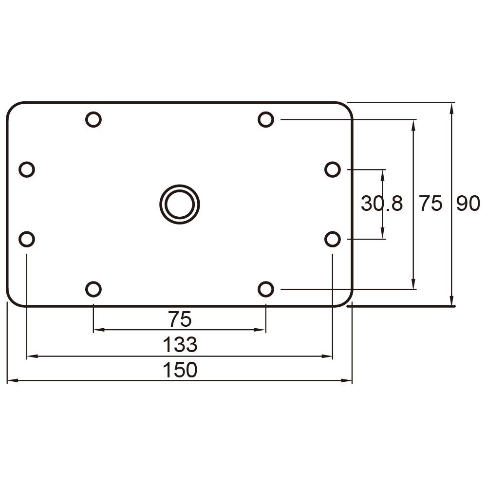 Кронштейн Kupo KS-048 1-1/8"(28MM) Junior Receiver Wall Plate