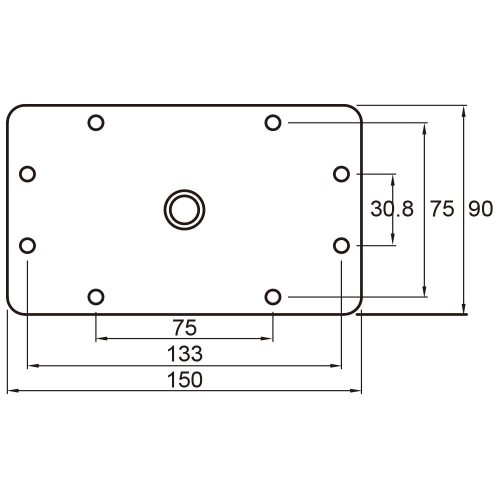Кронштейн Kupo KS-048 1-1/8"(28MM) Junior Receiver Wall Plate