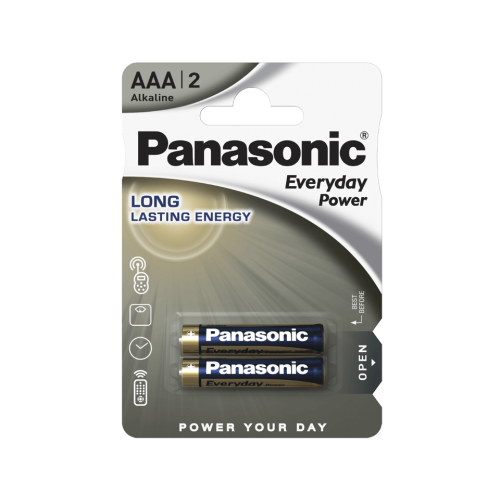 Батарейки Panasonic Everyday Power AAA щелочные 2 шт