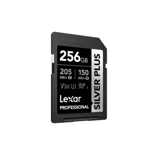 Карта памяти Lexar Professional SILVER PLUS SDXC 256GB UHS-I U3 V30 C10, R/W 205/150 МБ/с