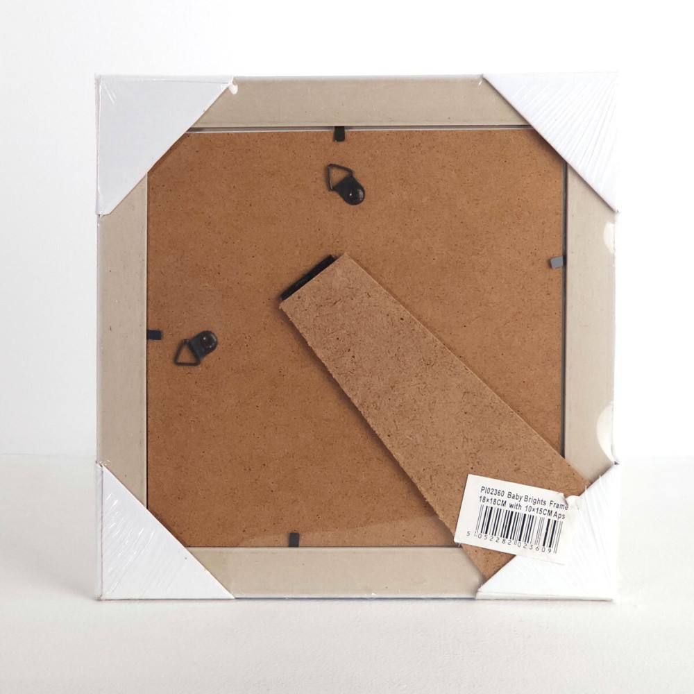 Фоторамка Innova Baby Brights 18x18 с паспарту 10x15, пластик/стекло, голубой (PI02360)