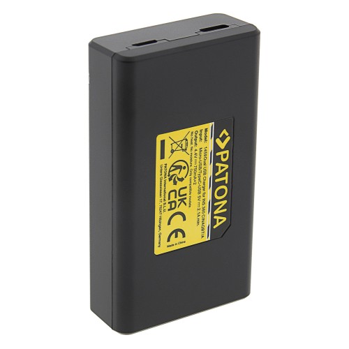 Зарядное устройство Patona Dual LCD USB для 2х аккумуляторов Insta360 X3