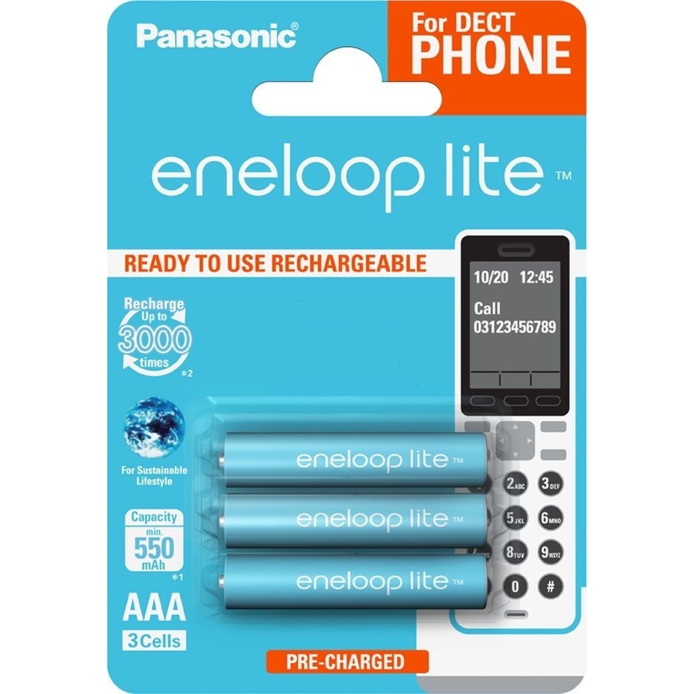 Аккумулятор Panasonic Eneloop Lite BK4LCCE/3DE 550 mAh 3шт AAA