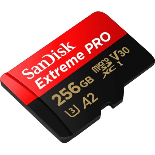 Карта памяти SanDisk Extreme Pro microSDXC 256GB UHS-I U3 V30 A2, R/W 200/140 МБ/с с адаптером