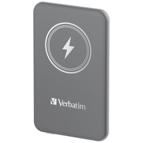 Портативный аккумулятор Verbatim Charge‘n’Go Power Bank 5000 мАч с беспроводной зарядкой, серый