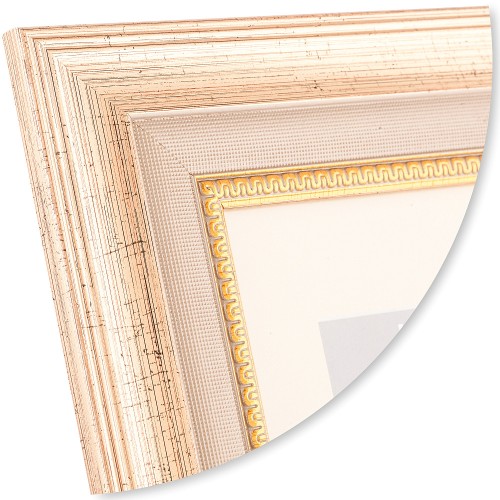 Фоторамка Innova Durham Gold 28x35 с паспарту 21x29,7, пластик/стекло, золотистый (PI8238)