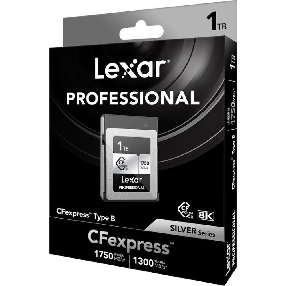 Карта памяти Lexar Professional Silver CFexpress Type B 1TB, R/W 1750/1300 МБ/с