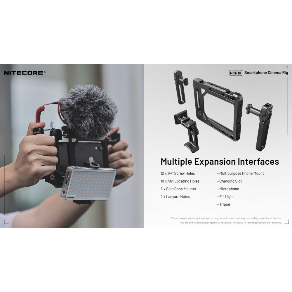 Клетка Nitecore NCR10 Smartphone Cinema Rig универсальная для смартфона