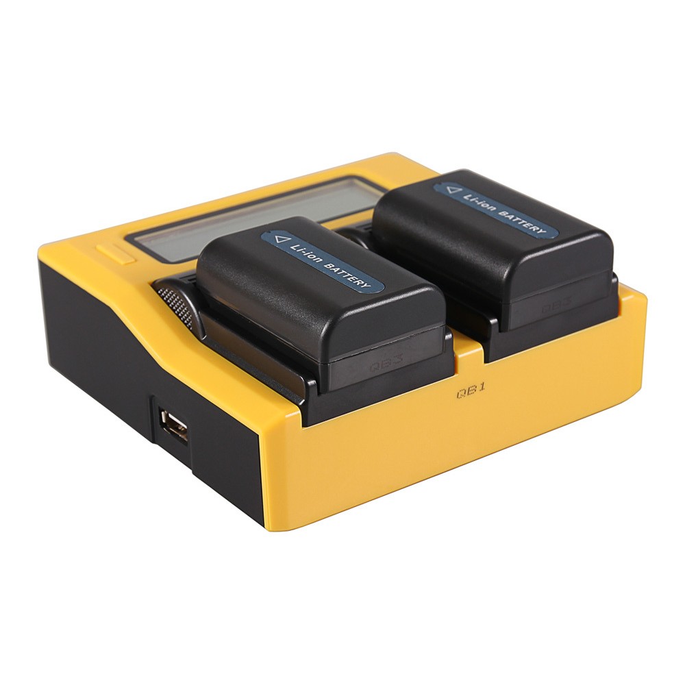 Зарядное устройство Patona Dual LCD USB для 2х аккумуляторов Sony NP-F970