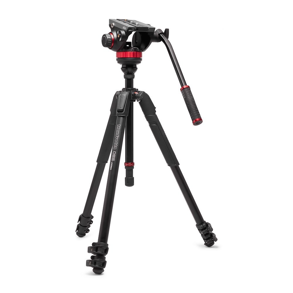 Видеоштатив Manfrotto MVK502055XPRO3V голова MVH502AH, штатив MT055ХPRO алюминиевый