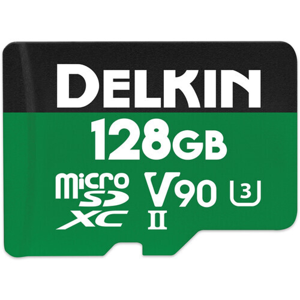 Карта памяти Delkin Devices Power 2000X microSDXC 128GB UHS-II U3 V90, R/W 300/250 МБ/с