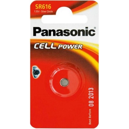 Батарейка Panasonic Silver Oxide SR-616 серебряно-оксидная 1 шт
