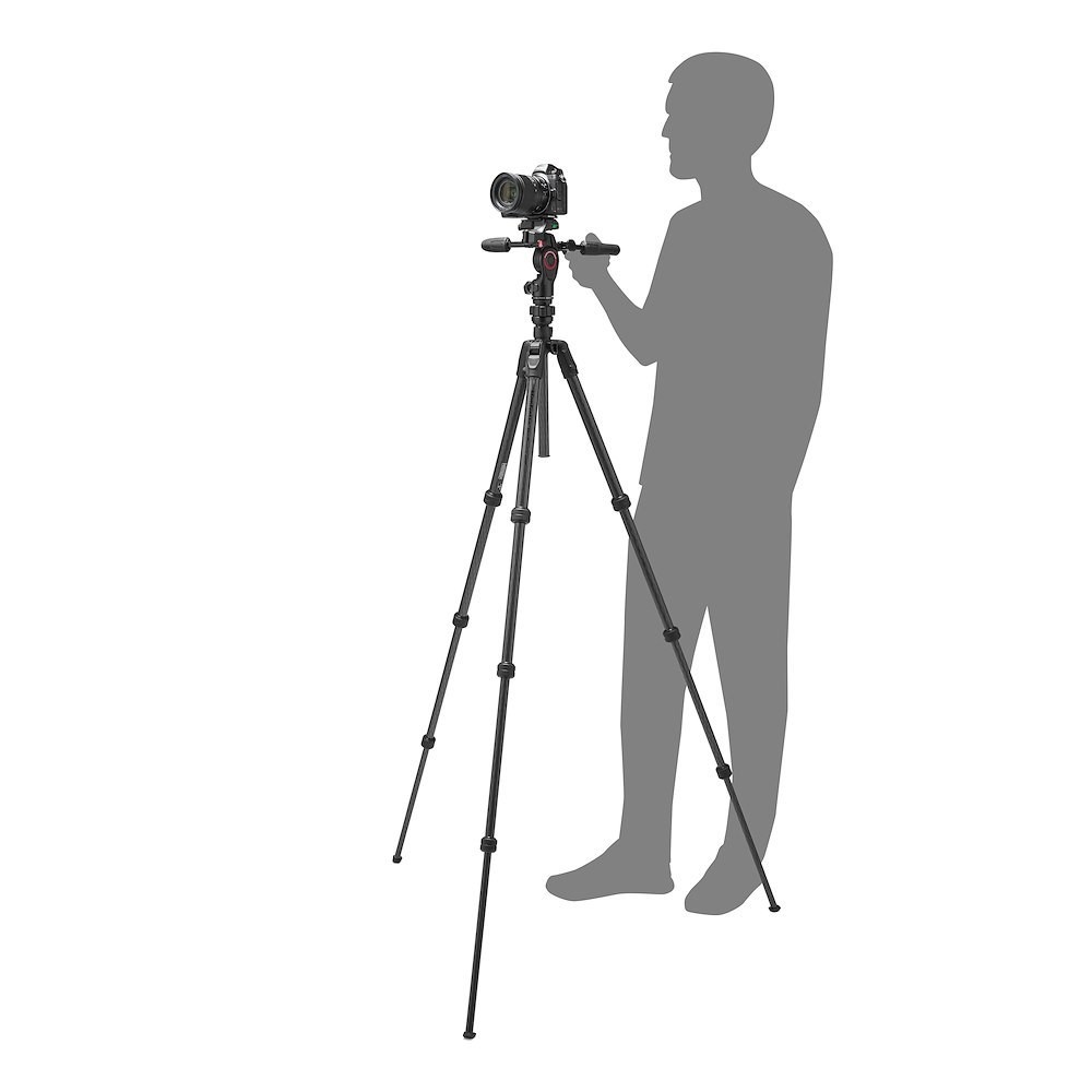 Штатив с жидкостной 3D-головкой Manfrotto MKBFRTC4GTFB-3W Befree GT PRO 3-Way карбоновый с цанговыми