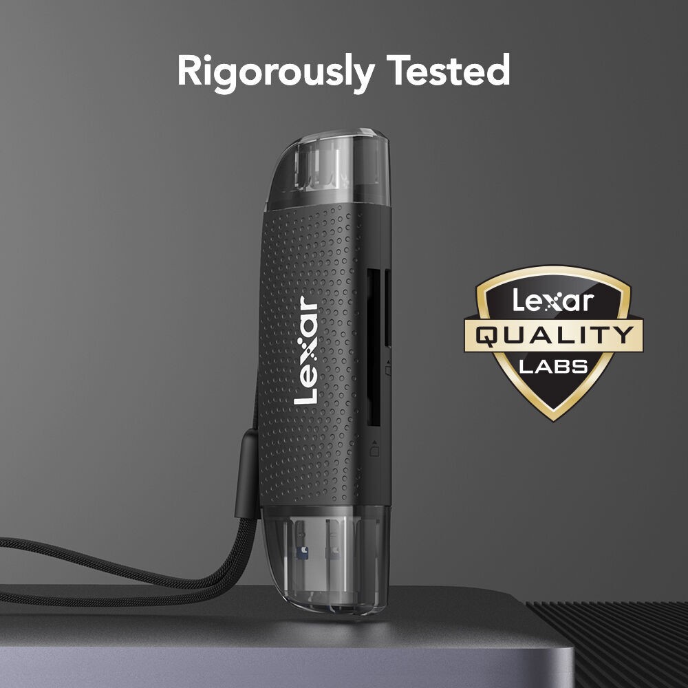 Картридер Lexar Dual Slot USB-A/C microSD/SD USB 3.1