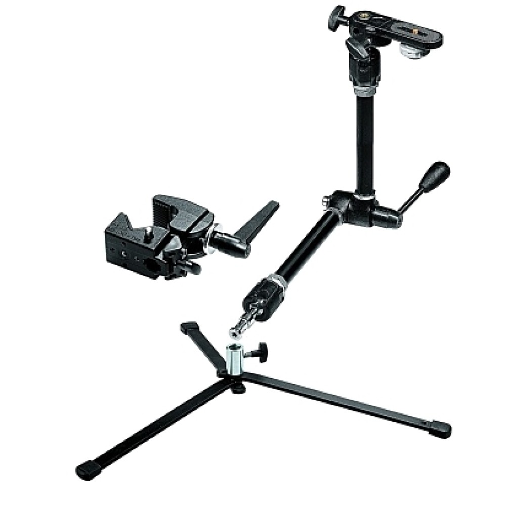 Кронштейн шарнирный Manfrotto 143 Magic Arm Kit с основанием, зажимом Super Clamp и крепление для ка