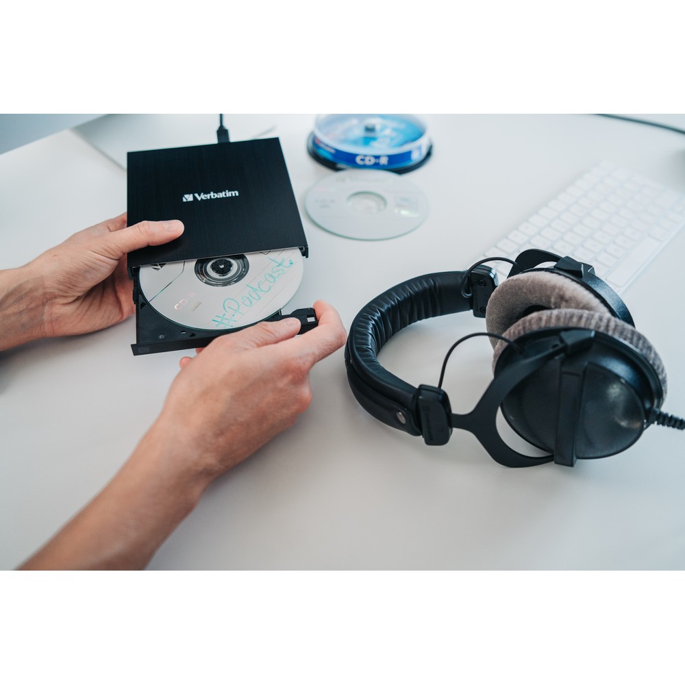 Привод внешний Verbatim External Slimline Blue-ray Writer USB-С 3.2 Gen 1