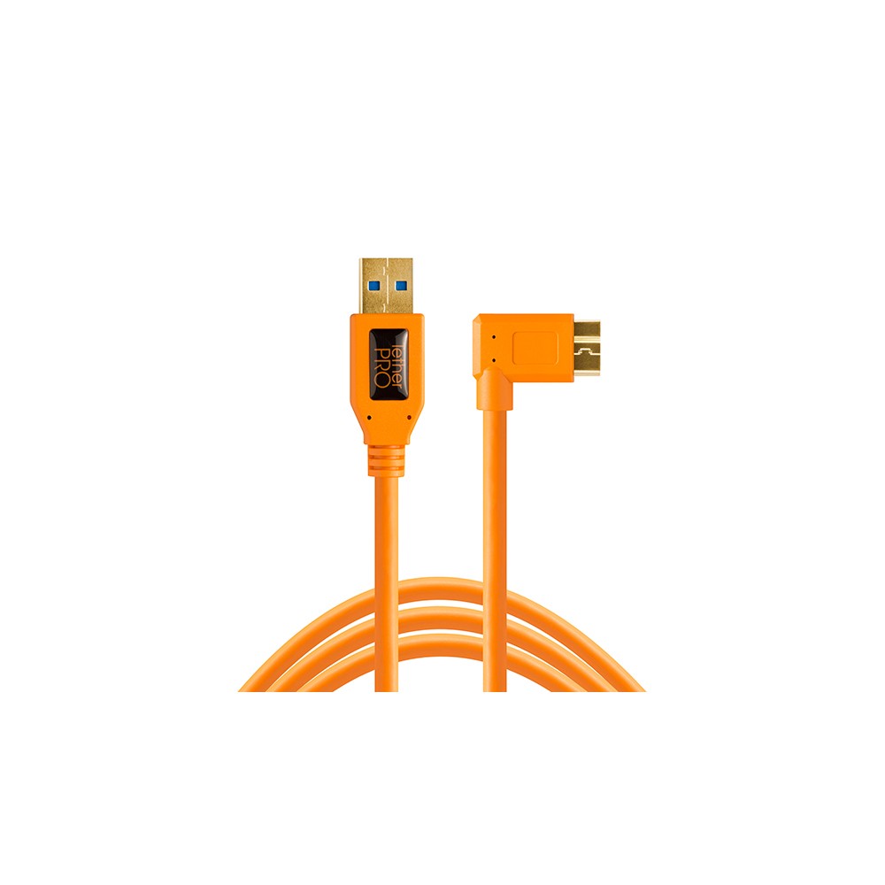 Кабель Tether Tools TetherPro USB 3.0 to Micro-B Right Angle 4.6m Orange [CU61RT15-ORG]