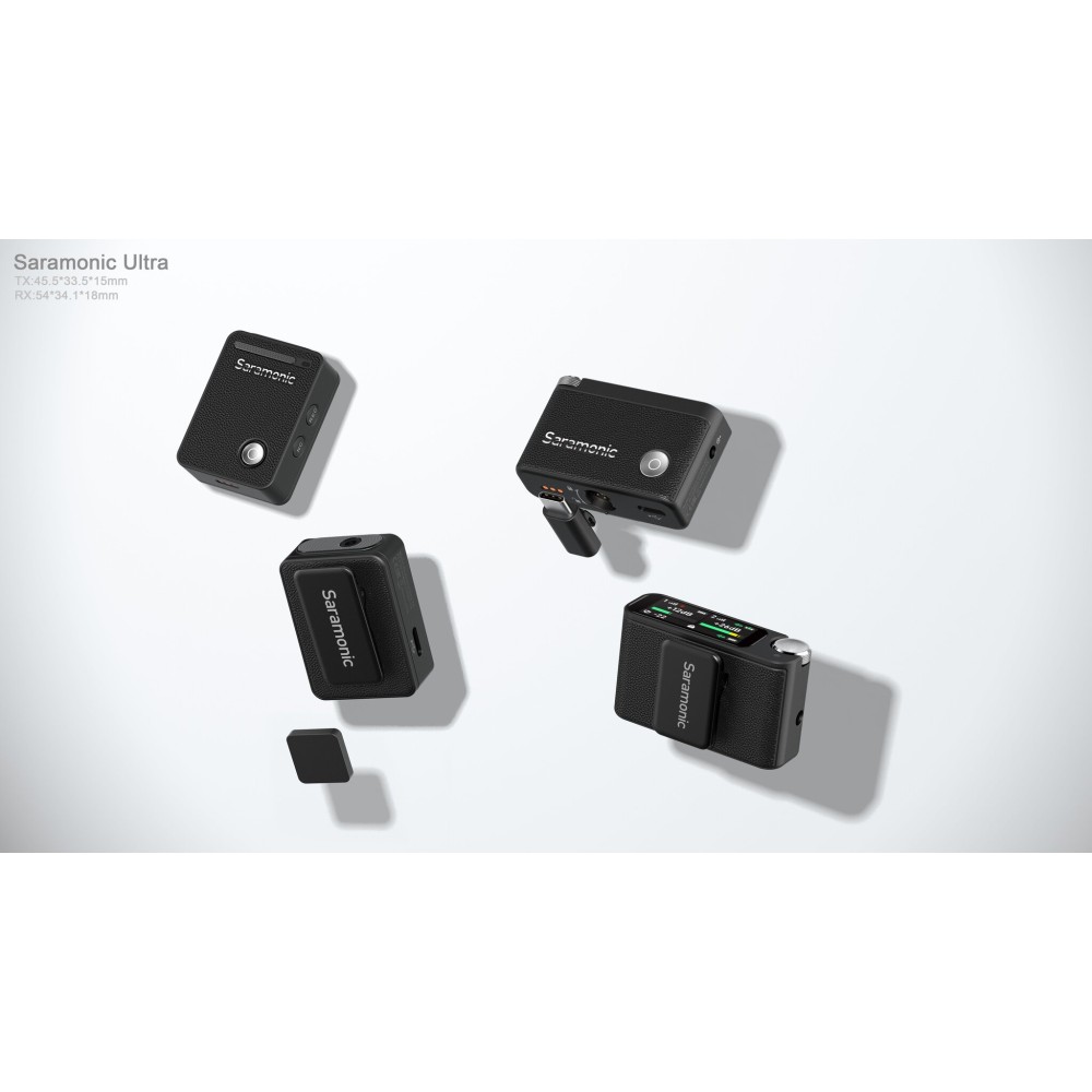 Радиосистема Saramonic Ultra 01 (TX+TX+RX) приёмник + 2 передатчика универсальная, чёрная