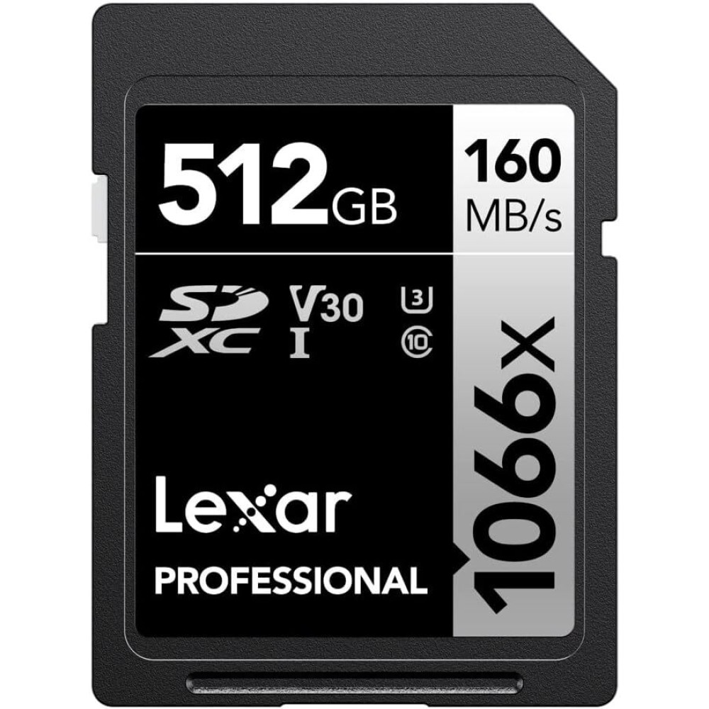 Карта памяти Lexar Professional 1066x Silver SDXC 512GB UHS-I U3 V30, R/W 160/120 МБ/с