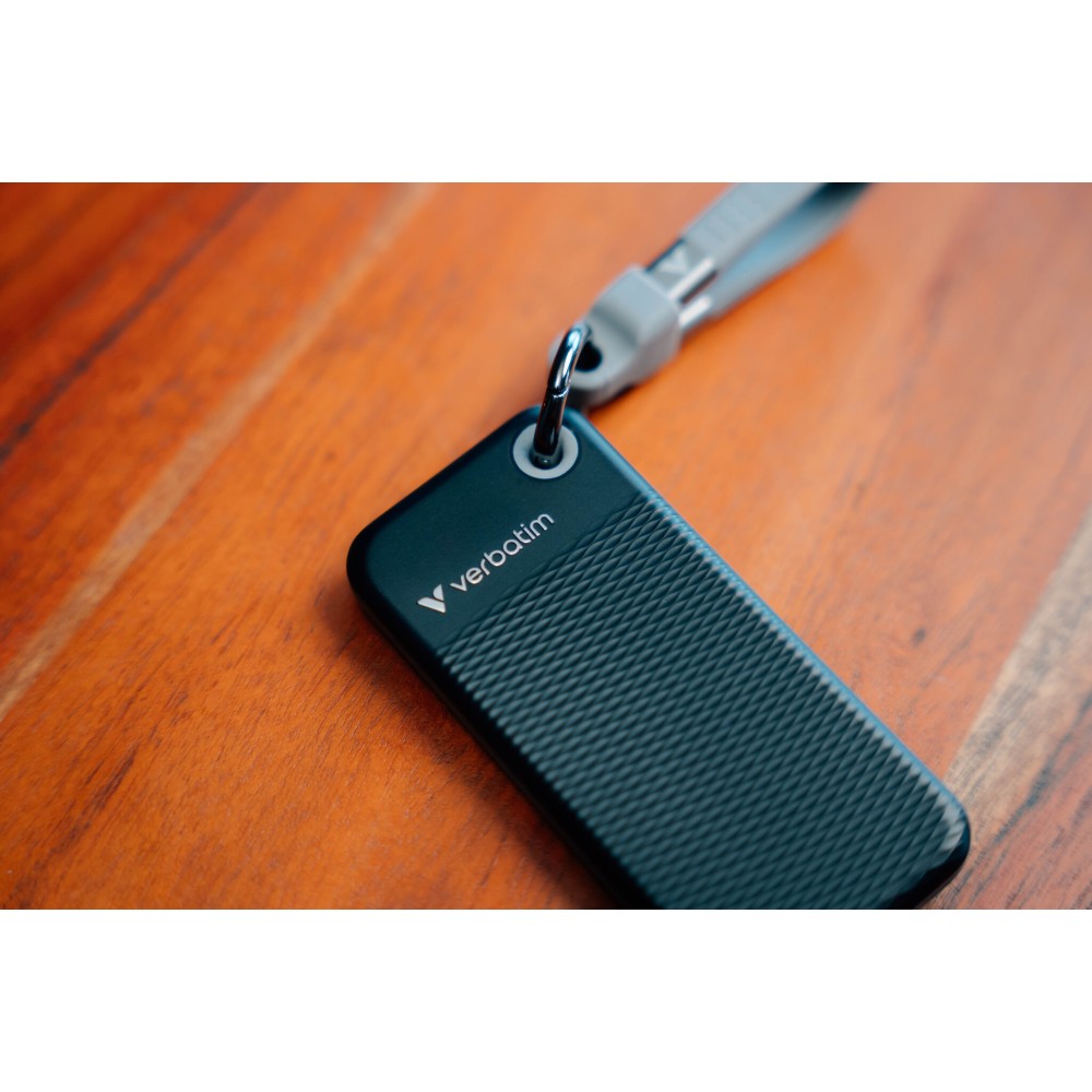 Внешний накопитель Verbatim Pocket SSD 1TB, USB 3.2 Gen2, R/W 1000/1000 МБ/с черный/серый