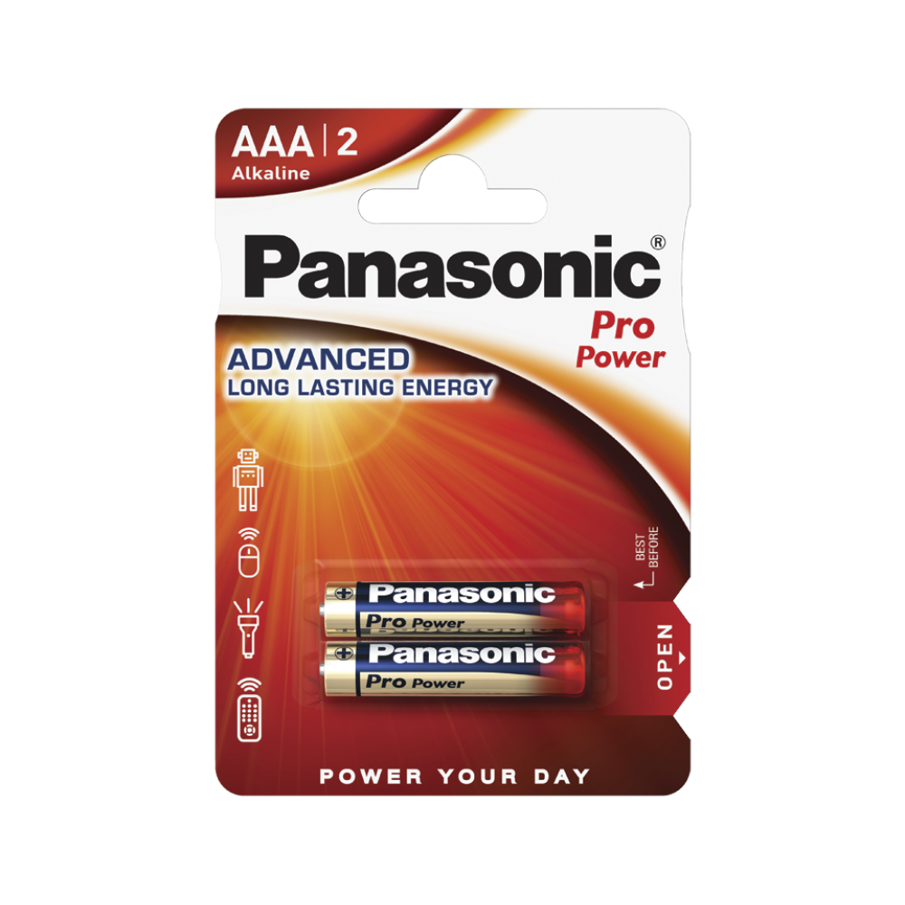 Батарейки Panasonic Pro Power AAA щелочные 2 шт