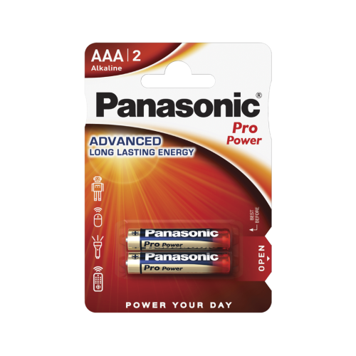 Батарейки Panasonic Pro Power AAA щелочные 2 шт