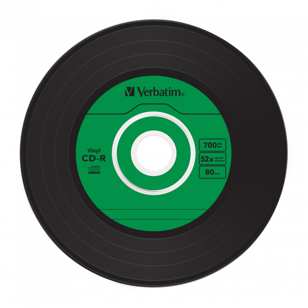 Оптический диск Verbatim CD-R 700MB 52X AZO Vinyl, Slim Case, 10шт