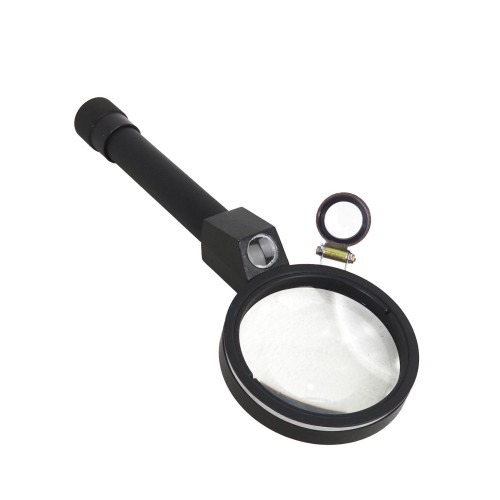 Лупа криминалистическая БелОМО 2,5х-6х с подсветкой, 68 мм