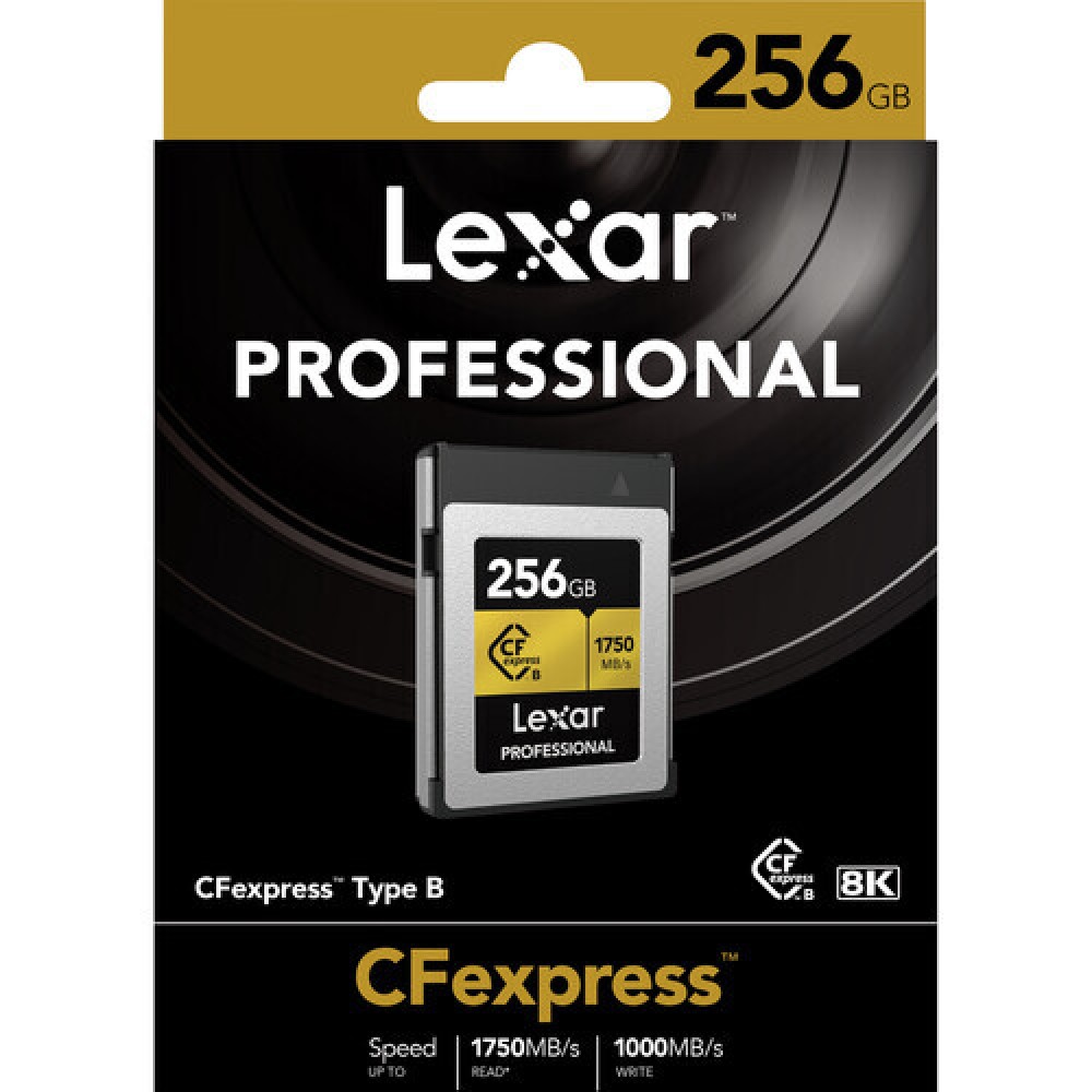 Карта памяти Lexar Professional Gold CFexpress Type B 256GB, R/W 1750/1500 МБ/с