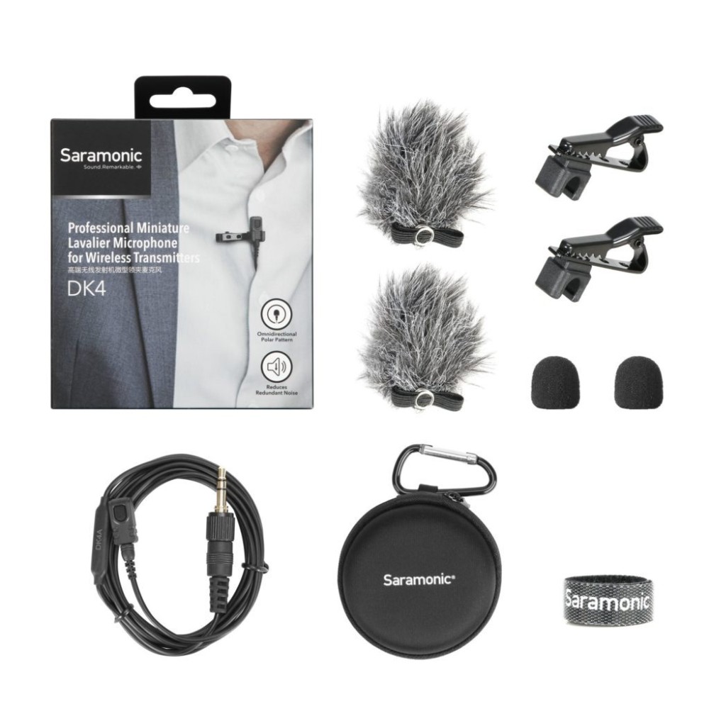 Микрофон петличный Saramonic DK4A 3,5mm TRS для радиосистем Saramonic, Sennheiser, Rode и др.