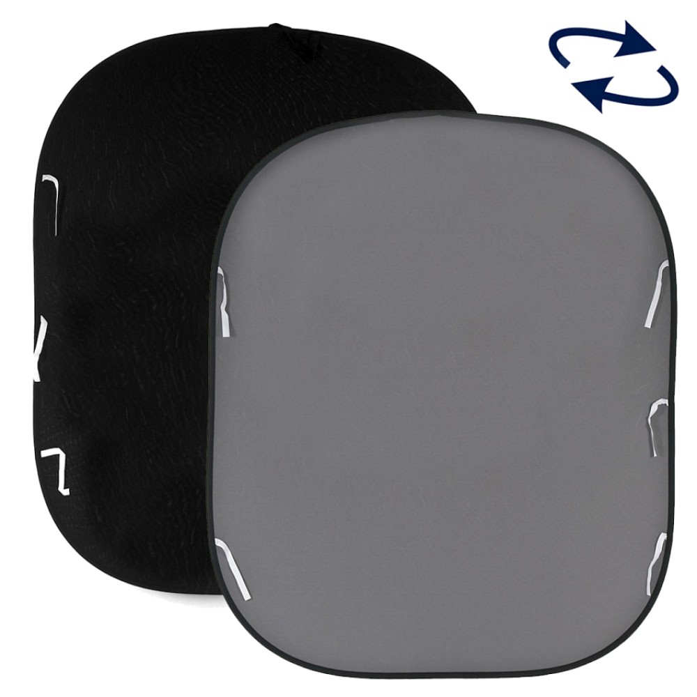 Фон складной Lastolite LL LB67GB черный/серый (1,8х2,15 м)