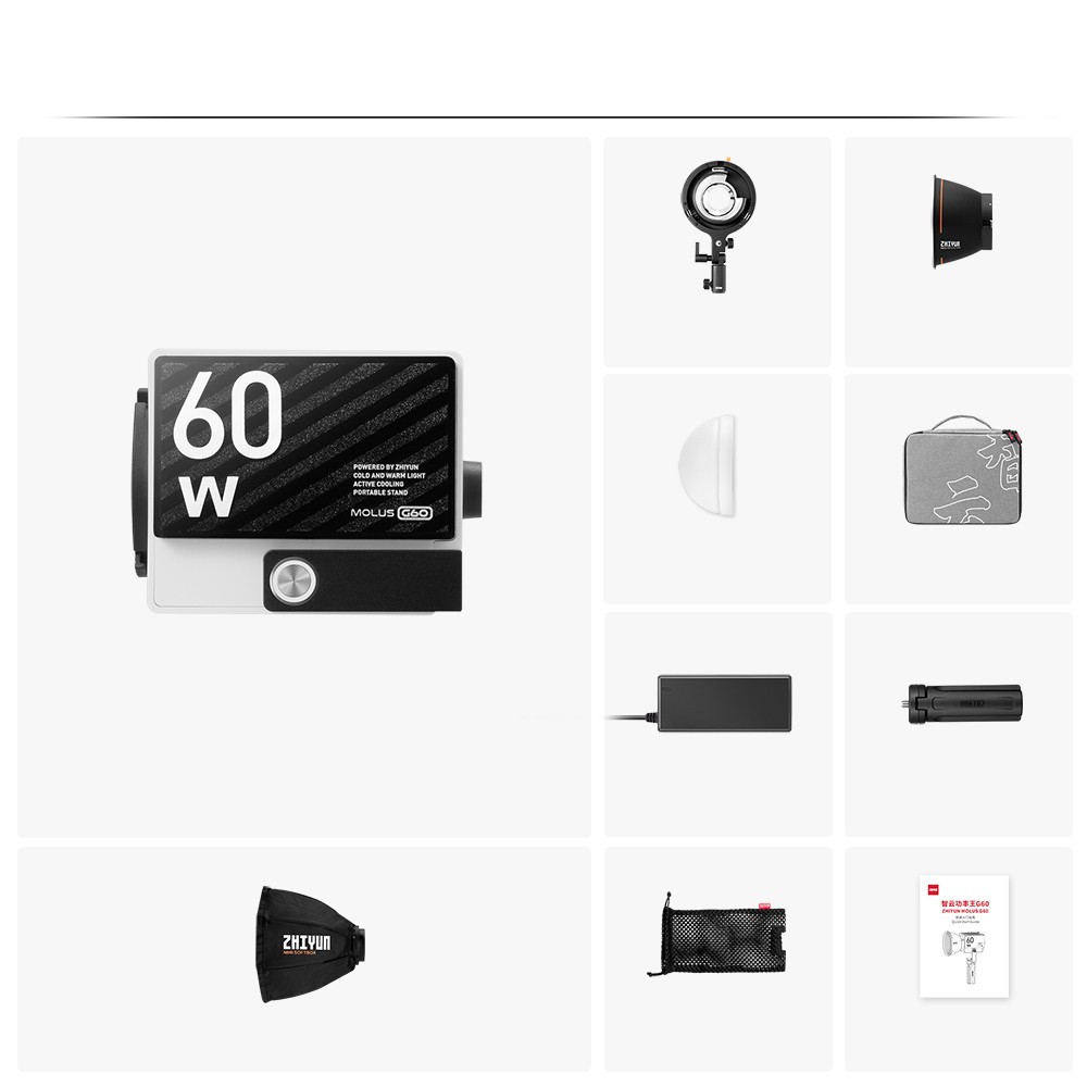 Осветитель Zhiyun MOLUS G60 COMBO (PL103)