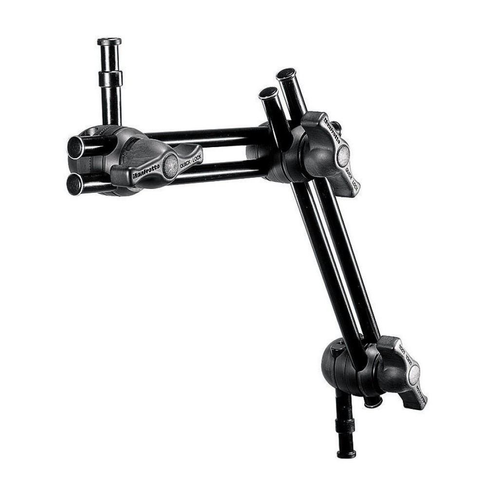 Кронштейн шарнирный Manfrotto 396AB-2 Double Arm двухсекционный с двумя пальцами 16 мм