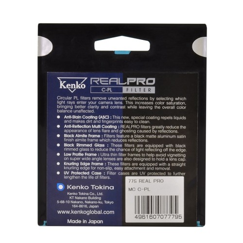 Светофильтр Kenko REALPRO C-PL поляризационный 58mm