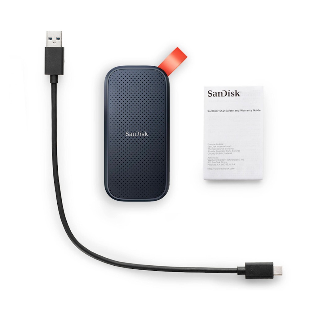 Внешний накопитель SanDisk Portable SSD (Updated Firmware) USB 3.2 Gen2 Type-C 2TB, R 800 МБ/с
