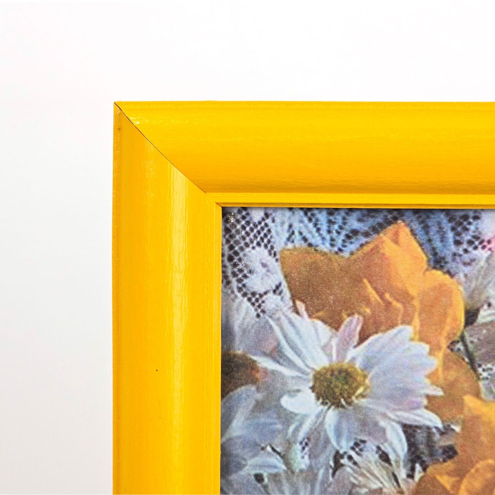 Фоторамка 20x30, дерево/стекло, жёлтый (801150)