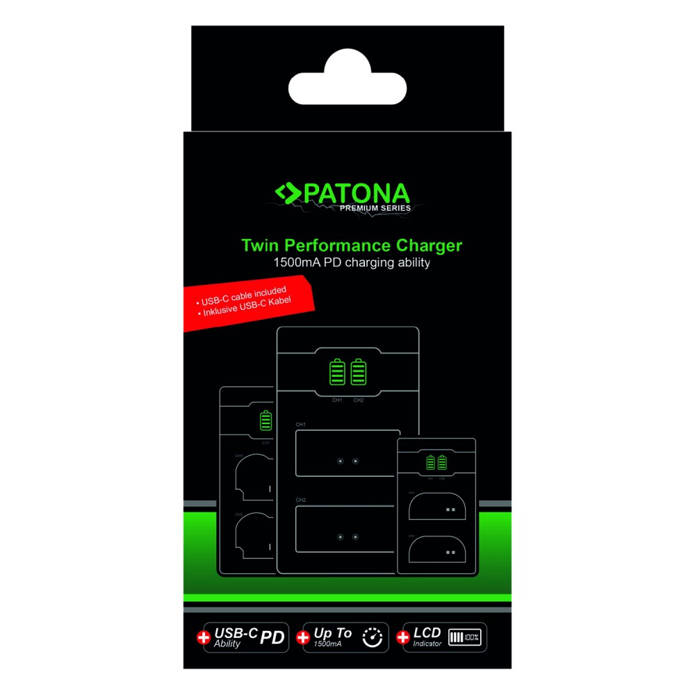 Зарядное устройство Patona Premium Twin Performance PD для NP-FZ100