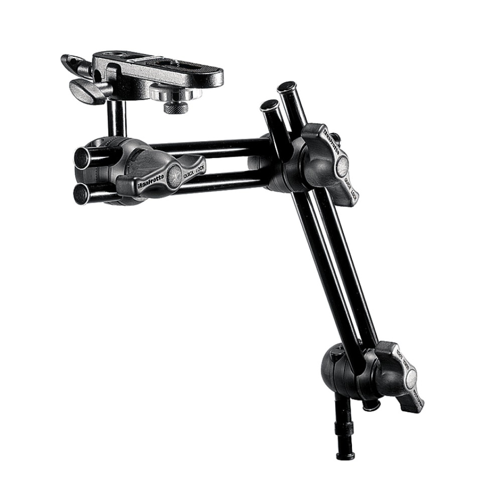 Кронштейн шарнирный Manfrotto 396B-2 Double Arm двухсекционный с площадкой под камеру