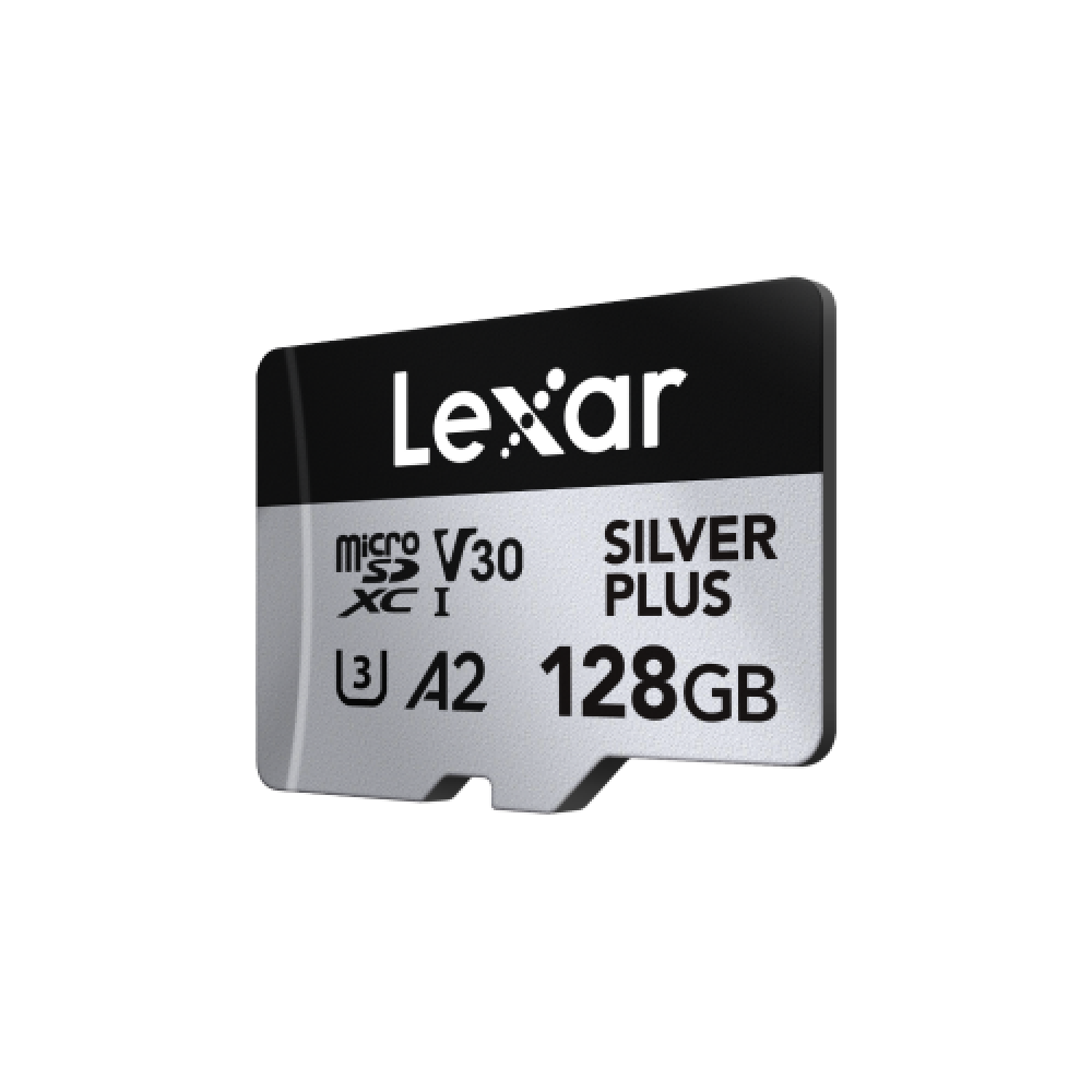 Карта памяти Lexar Professional SILVER PLUS microSDXC 128GB UHS-I U3 V30 C10 A2, R/W 205/150 МБ/с