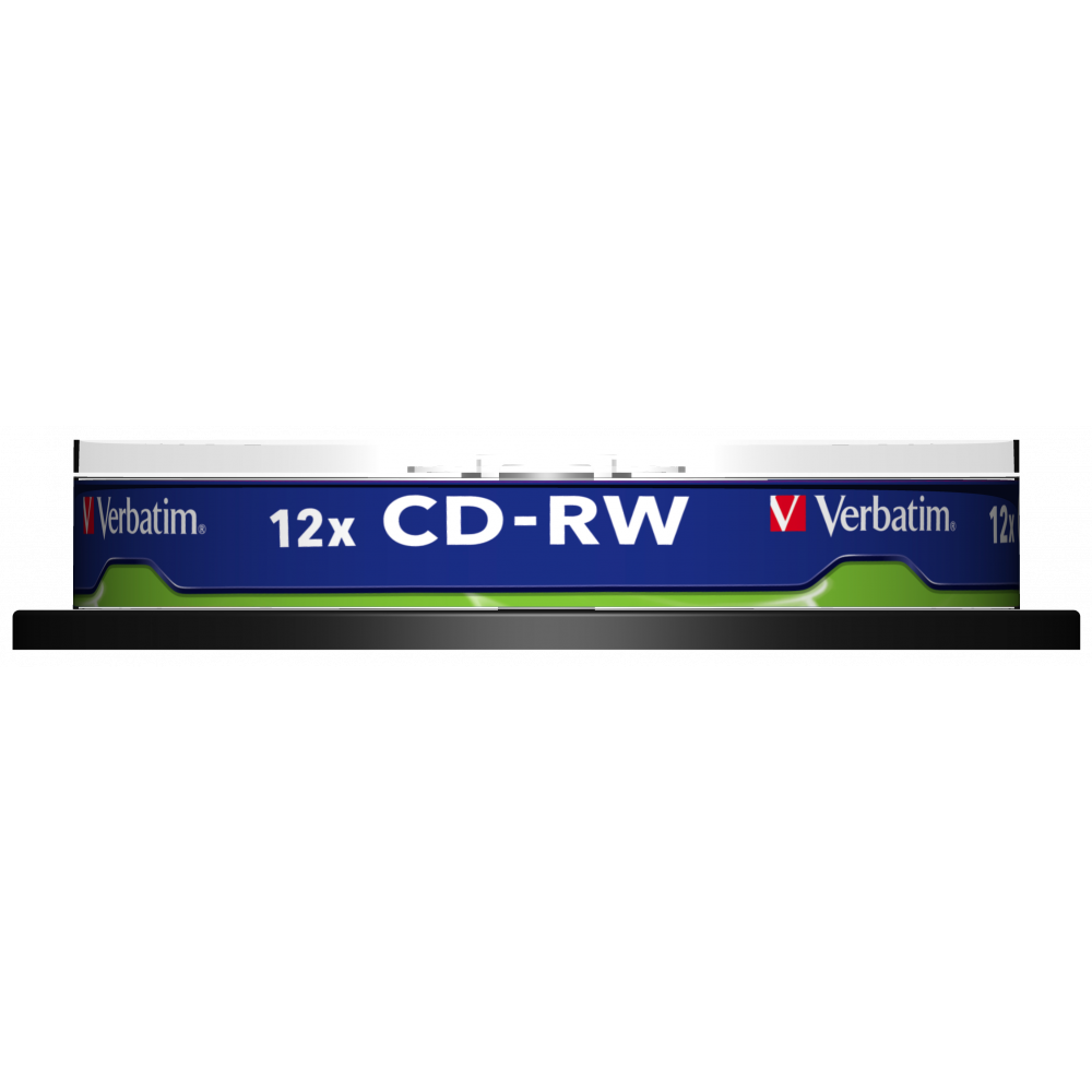 Оптический диск Verbatim CD-RW 700MB 12X SERL Scratch Resistant, Spindle, 10 шт