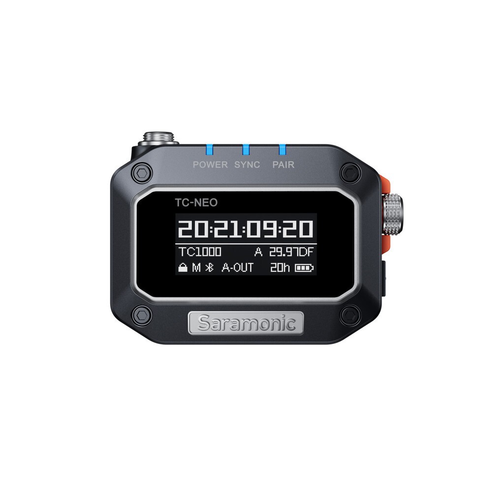 Генератор тайм-кода Saramonic TC-NEO с выходом TRS 3,5 мм, Bluetooth 5.0, RF 2.4 ГГц