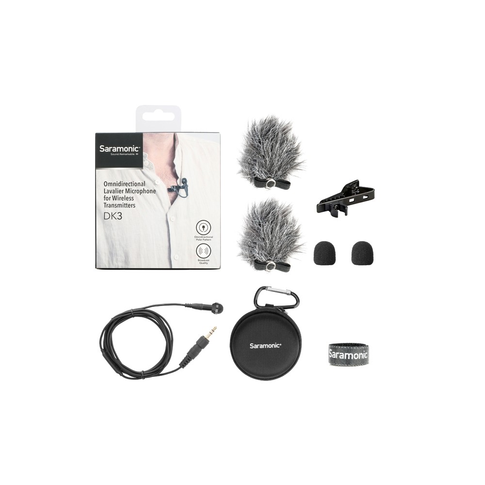 Микрофон петличный Saramonic DK3A 3,5mm TRS для радиосистем Saramonic, Sennheiser, Rode и др.