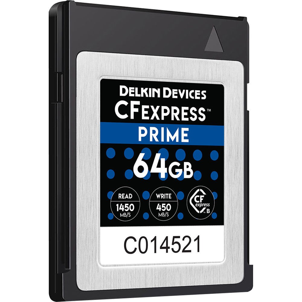 Карта памяти Delkin Devices Prime CFexpress Type B 64GB, R/W 1450/450 МБ/с