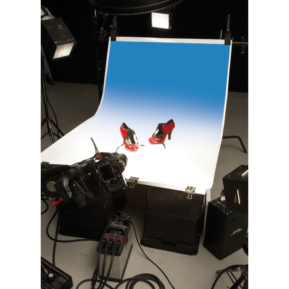 Фон ПВХ Colorgrad LL COGRAD312 1.1 x 1.7 м. White/Blue