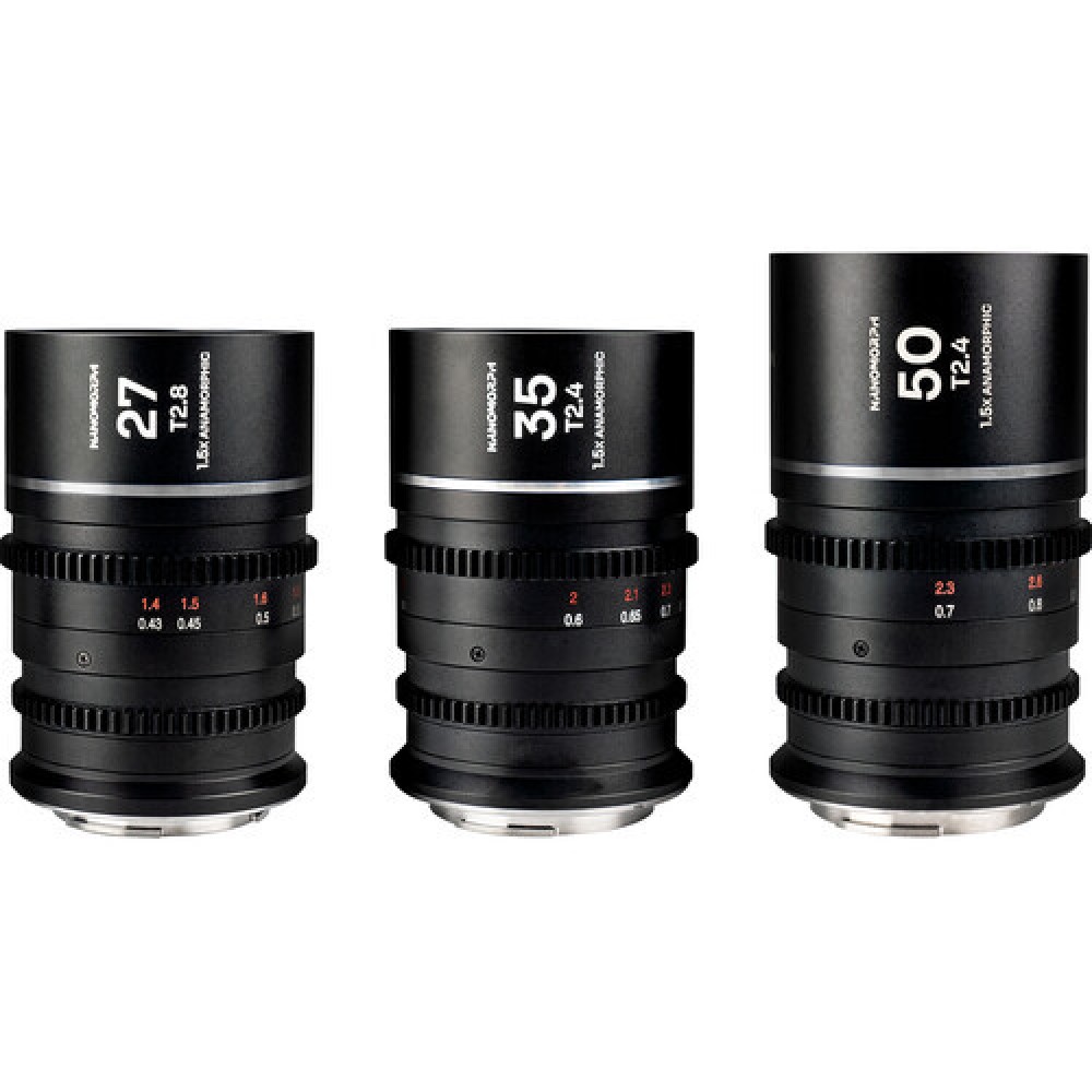 Набор объективов Laowa Nanomorph S35 Prime 3-Lens Bundle (27MM,35MM,50MM ) байонет ARRI PL & Canon E