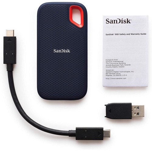 Внешний накопитель SanDisk Extreme Portable SSD USB 3.1 Gen1 Type-C 250GB, R 550 МБ/с