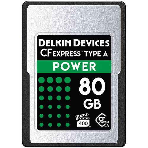 Карта памяти Delkin Devices Power CFexpress Type A 80GB VPG400, R/W 880/790 МБ/с